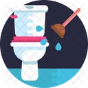 Toilet Sucker Plumber Icon