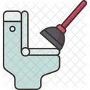 Toilet Unclog Plunger Icon