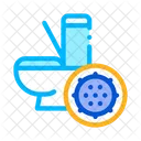 Bacteria Germ Toilet Icon