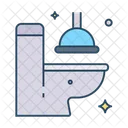Toilet Cleaning Toilet Plunger Icône