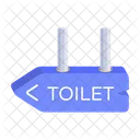 Toilet Direction Toilet Signboard Toilet Sign Icon