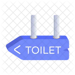 Toilet Direction  Icon