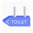 Toilet Direction Toilet Signboard Toilet Sign Icon