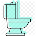 Toilet Color Shadow Thinline Icon Icon