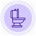 Toilet Color Circle Icon Icon