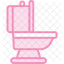 Toilet Duotone Line Icon Icon