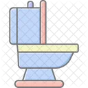 Toilet Lineal Color Icon Icon