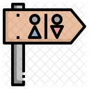 Toilet Signboard Signpost Icon