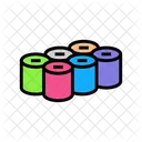 Colored Toilet Paper Icon