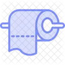 Toilet Paper Duotone Line Icon Icon