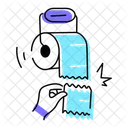 Toilet Paper Toilet Roll Bathroom Paper 아이콘