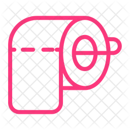 Toilet Paper Logo Icon