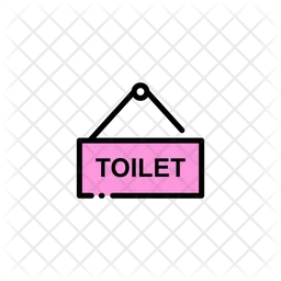 Toilet Sign Board  Icon