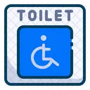 Toilet With Grab Rails  Icon