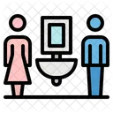 Toilette Mann Frau Symbol