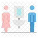 Toilette Mann Frau Symbol
