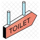 WC Brett Zeichen Schild Icon