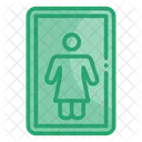 Toilette Zeichen Toilette Symbol