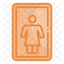 Toilette Zeichen Toilette Symbol