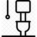 Toilettes Salle Deau Chasse Deau Icône