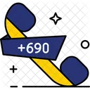 Tokelau Country Code Phone Code Icon