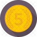 Token Coin Five Icon