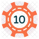 Token de cassino  Ícone