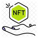 Nft No Fungible Token Fungible Icono