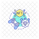 Conceptos De Pantalla De Aplicacion Nft Icono