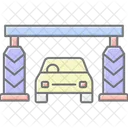 Toll Plaza Lineal Color Icon Icon