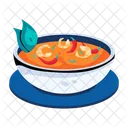 Tom Yum Sopa Tailandesa Sopa De Camarones Icono