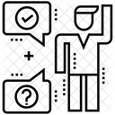 Tomada De Decisao Pessoa Confusa Conclusao Ícone