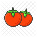 Tomate Comida India Icono