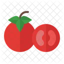 Tomate Organico Vegetariano Icono