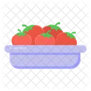 Tomates Frescos Tazon De Tomates Tomates Icono