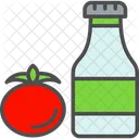 Tomato Ketchup Bottle  Icon