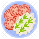 Tomato Salad Tomato Cream Stir Tomatoes Icon