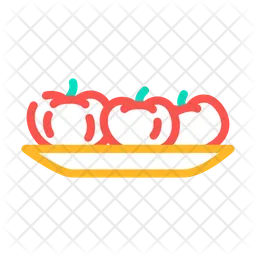 Tomatoes Plate  Icon