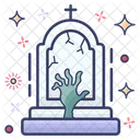 Graveyard Funeral Home Tombstone Icon