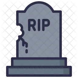 Rip Gravestone Cartoon Icon - Transparent Png U0026 Svg Vector