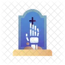 Tombstone Cross Hand Icon