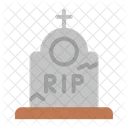 Tombstone Grave Cemetery Icon