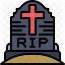 Tombstone Halloween Rip Icon