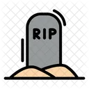 Tombstone Grave Halloween Icon