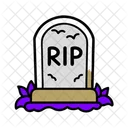 Tombstone Grave Cemetery Icon