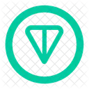 Toncoin Cryptocurrency Digital Currency Icon