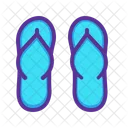 Tongs Vacances Chaussures Icon