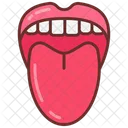Tongue Taste Buds Taste Reception Icône