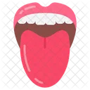 Tongue Taste Buds Taste Reception Icône