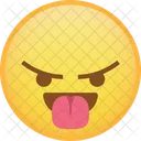 Tongue Taunt Angry Icon